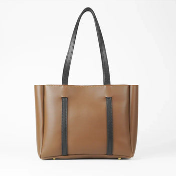3 in 1 Auna Tote Bag For Women-Mustrad Brown