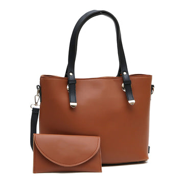 Vintage Large Tote Bag For Women-Brown