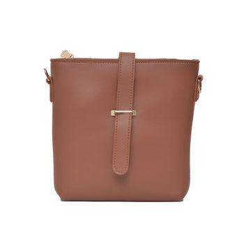 Chic Cross Body Bag Color-Mustrad Brown