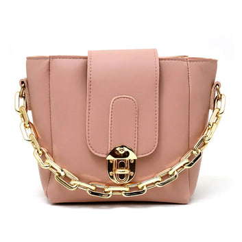 Chain Cross Body Bag Color-Pink