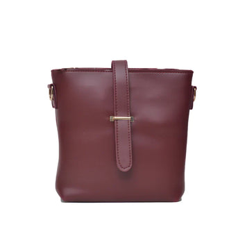 Chic Cross Body Bag Color-Maroon