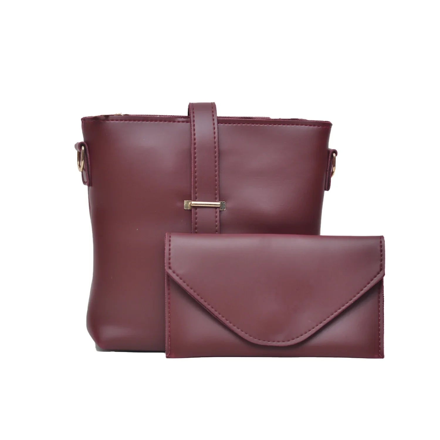 Chic Cross Body Bag Color-Maroon