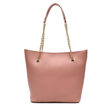 Half Chain Large Tote Bag For Women-Pink