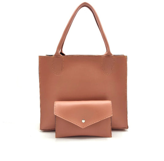 2 in 1 Piece Stella Shoulder Bag For women-Pink