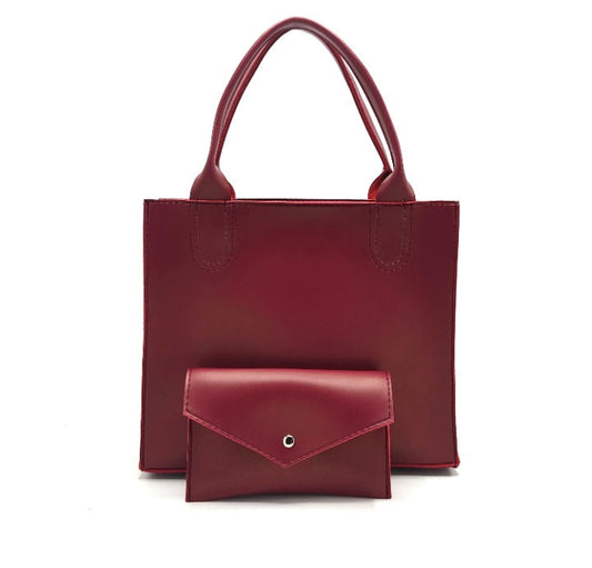 2 in 1 Piece Stella Shoulder Bag For women-Maroon