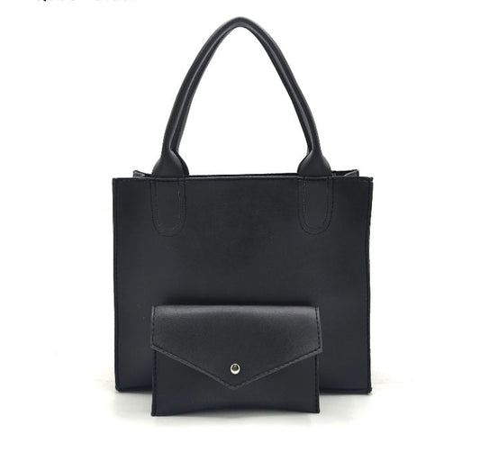 2 in 1 Piece Stella Shoulder Bag For women-Black