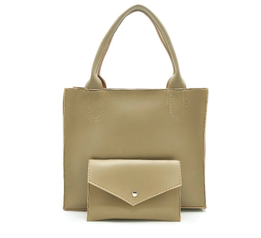 2 in 1 Piece Stella Shoulder Bag For women-Beige