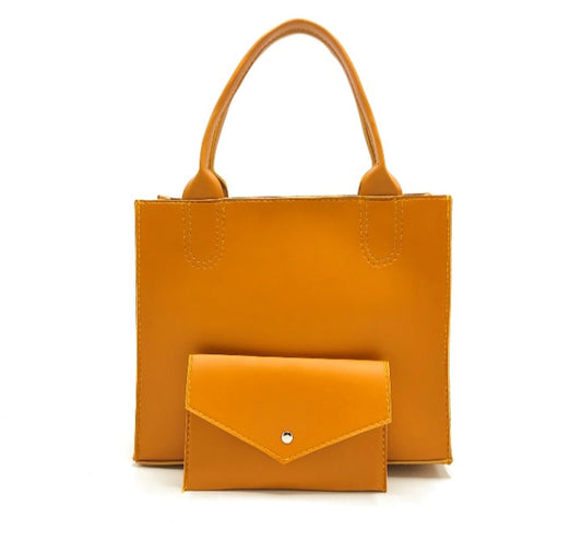2 in 1 Piece Stella Shoulder Bag For women-Yellow